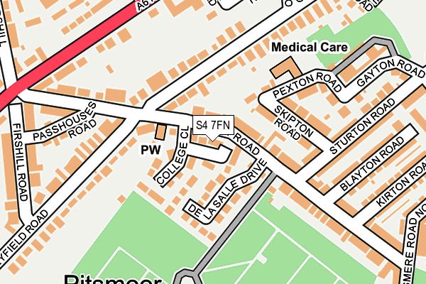 S4 7FN map - OS OpenMap – Local (Ordnance Survey) S4 7FN map - OS OpenMap – Local (Ordnance Survey)