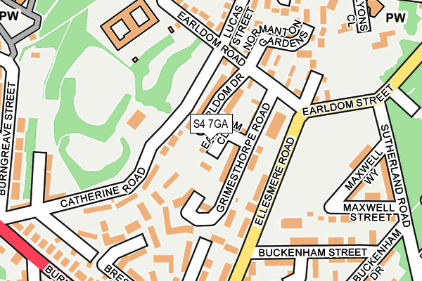 S4 7GA map - OS OpenMap – Local (Ordnance Survey) S4 7GA map - OS OpenMap – Local (Ordnance Survey)