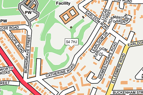 S4 7HJ map - OS OpenMap – Local (Ordnance Survey) S4 7HJ map - OS OpenMap – Local (Ordnance Survey)