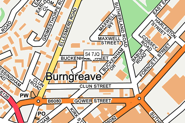 S4 7JQ map - OS OpenMap – Local (Ordnance Survey) S4 7JQ map - OS OpenMap – Local (Ordnance Survey)