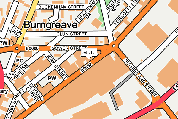 S4 7LJ map - OS OpenMap – Local (Ordnance Survey) S4 7LJ map - OS OpenMap – Local (Ordnance Survey)