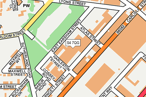 S4 7QG map - OS OpenMap – Local (Ordnance Survey) S4 7QG map - OS OpenMap – Local (Ordnance Survey)