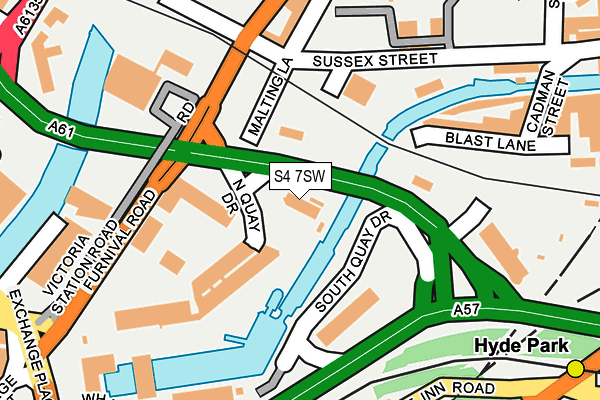 S4 7SW map - OS OpenMap – Local (Ordnance Survey) S4 7SW map - OS OpenMap – Local (Ordnance Survey)