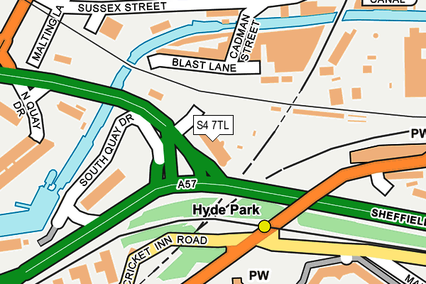 S4 7TL map - OS OpenMap – Local (Ordnance Survey) S4 7TL map - OS OpenMap – Local (Ordnance Survey)
