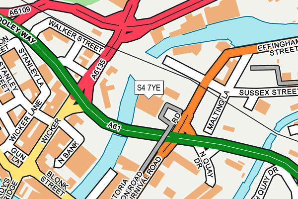 S4 7YE map - OS OpenMap – Local (Ordnance Survey) S4 7YE map - OS OpenMap – Local (Ordnance Survey)