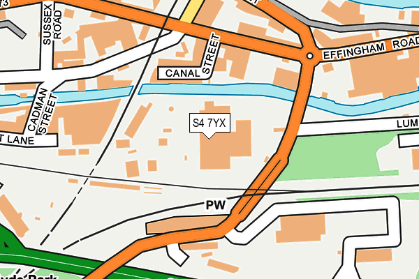 S4 7YX map - OS OpenMap – Local (Ordnance Survey) S4 7YX map - OS OpenMap – Local (Ordnance Survey)