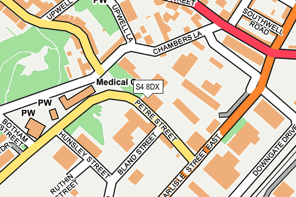S4 8DX map - OS OpenMap – Local (Ordnance Survey) S4 8DX map - OS OpenMap – Local (Ordnance Survey)