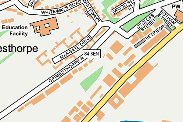 S4 8EN map - OS OpenMap – Local (Ordnance Survey) S4 8EN map - OS OpenMap – Local (Ordnance Survey)