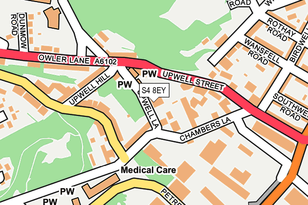 S4 8EY map - OS OpenMap – Local (Ordnance Survey) S4 8EY map - OS OpenMap – Local (Ordnance Survey)