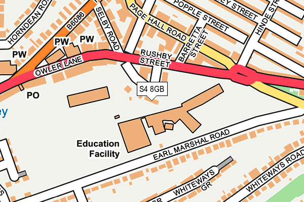 S4 8GB map - OS OpenMap – Local (Ordnance Survey)