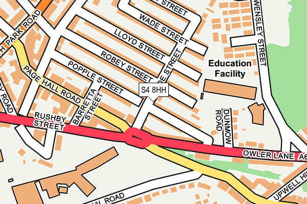 S4 8HH map - OS OpenMap – Local (Ordnance Survey) S4 8HH map - OS OpenMap – Local (Ordnance Survey)