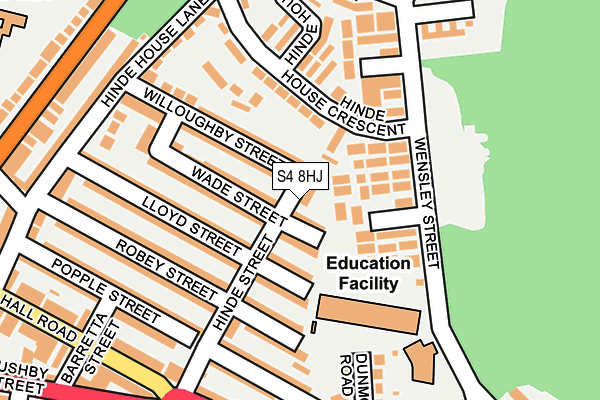 S4 8HJ map - OS OpenMap – Local (Ordnance Survey) S4 8HJ map - OS OpenMap – Local (Ordnance Survey)