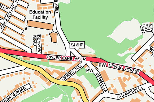 S4 8HP map - OS OpenMap – Local (Ordnance Survey) S4 8HP map - OS OpenMap – Local (Ordnance Survey)
