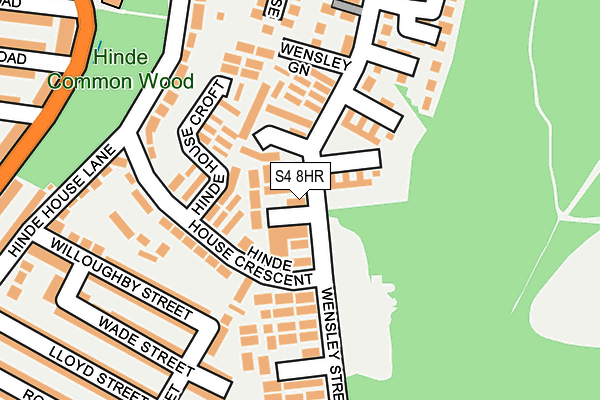 S4 8HR map - OS OpenMap – Local (Ordnance Survey) S4 8HR map - OS OpenMap – Local (Ordnance Survey)