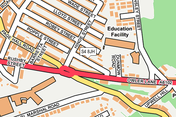 S4 8JH map - OS OpenMap – Local (Ordnance Survey) S4 8JH map - OS OpenMap – Local (Ordnance Survey)