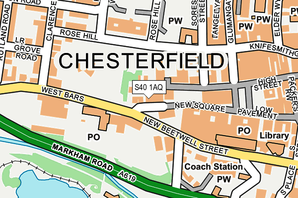 S40 1AQ map - OS OpenMap – Local (Ordnance Survey) S40 1AQ map - OS OpenMap – Local (Ordnance Survey)