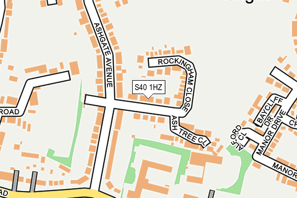 S40 1HZ map - OS OpenMap – Local (Ordnance Survey) S40 1HZ map - OS OpenMap – Local (Ordnance Survey)