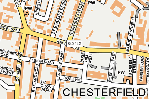 S40 1LG map - OS OpenMap – Local (Ordnance Survey) S40 1LG map - OS OpenMap – Local (Ordnance Survey)