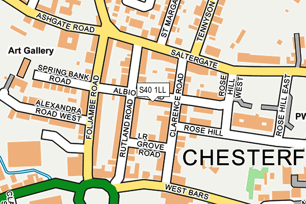 S40 1LL map - OS OpenMap – Local (Ordnance Survey) S40 1LL map - OS OpenMap – Local (Ordnance Survey)