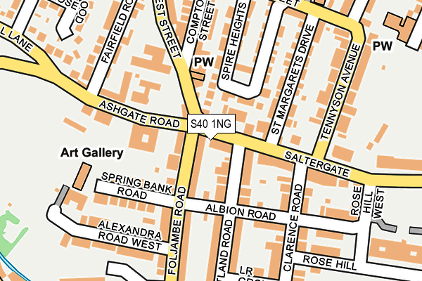 S40 1NG map - OS OpenMap – Local (Ordnance Survey) S40 1NG map - OS OpenMap – Local (Ordnance Survey)