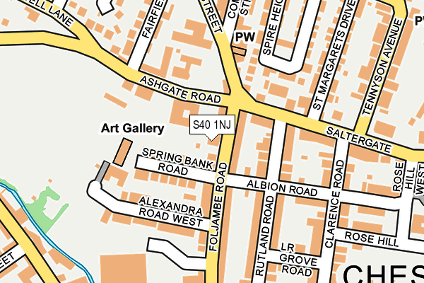 S40 1NJ map - OS OpenMap – Local (Ordnance Survey) S40 1NJ map - OS OpenMap – Local (Ordnance Survey)