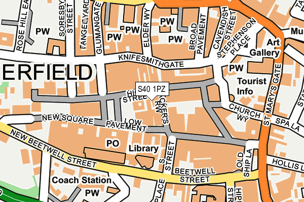 S40 1PZ map - OS OpenMap – Local (Ordnance Survey) S40 1PZ map - OS OpenMap – Local (Ordnance Survey)