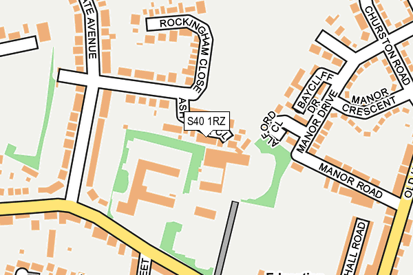 S40 1RZ map - OS OpenMap – Local (Ordnance Survey) S40 1RZ map - OS OpenMap – Local (Ordnance Survey)