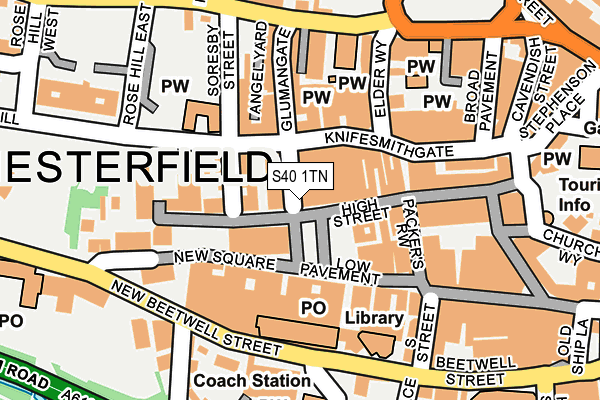S40 1TN map - OS OpenMap – Local (Ordnance Survey) S40 1TN map - OS OpenMap – Local (Ordnance Survey)