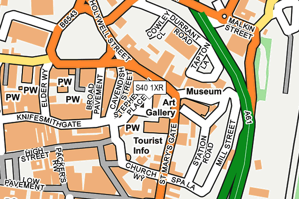 S40 1XR map - OS OpenMap – Local (Ordnance Survey) S40 1XR map - OS OpenMap – Local (Ordnance Survey)