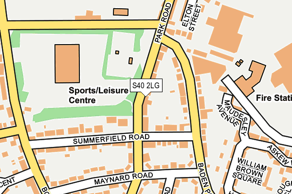 S40 2LG map - OS OpenMap – Local (Ordnance Survey) S40 2LG map - OS OpenMap – Local (Ordnance Survey)
