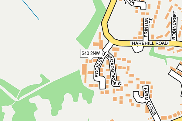 S40 2NW map - OS OpenMap – Local (Ordnance Survey) S40 2NW map - OS OpenMap – Local (Ordnance Survey)