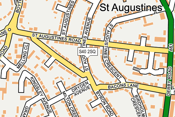 S40 2SQ map - OS OpenMap – Local (Ordnance Survey) S40 2SQ map - OS OpenMap – Local (Ordnance Survey)