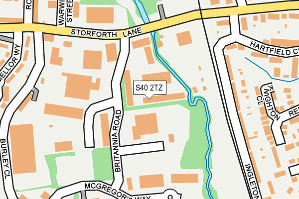 S40 2TZ map - OS OpenMap – Local (Ordnance Survey) S40 2TZ map - OS OpenMap – Local (Ordnance Survey)