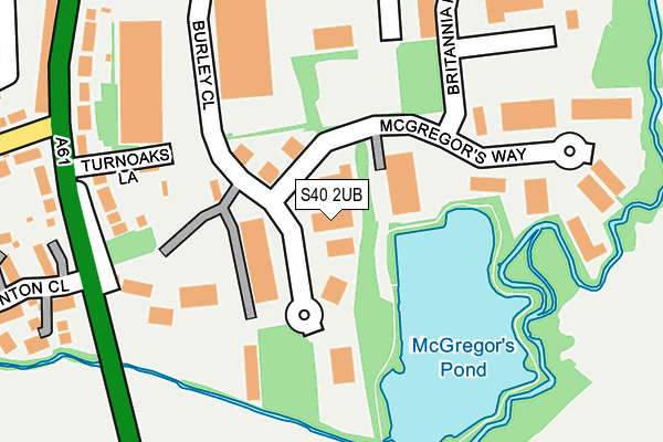 S40 2UB map - OS OpenMap – Local (Ordnance Survey) S40 2UB map - OS OpenMap – Local (Ordnance Survey)