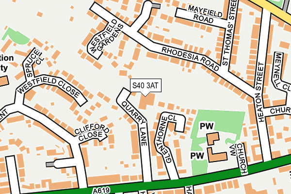 S40 3AT map - OS OpenMap – Local (Ordnance Survey) S40 3AT map - OS OpenMap – Local (Ordnance Survey)