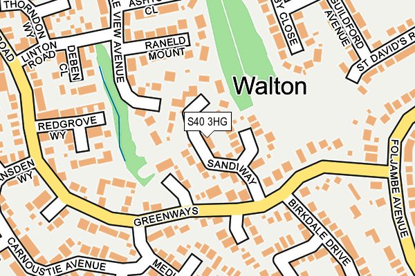 S40 3HG map - OS OpenMap – Local (Ordnance Survey) S40 3HG map - OS OpenMap – Local (Ordnance Survey)