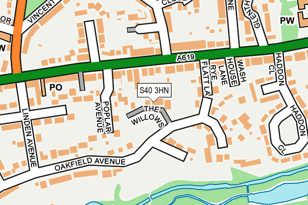 S40 3HN map - OS OpenMap – Local (Ordnance Survey) S40 3HN map - OS OpenMap – Local (Ordnance Survey)