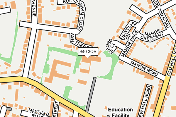 S40 3QR map - OS OpenMap – Local (Ordnance Survey) S40 3QR map - OS OpenMap – Local (Ordnance Survey)