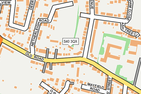 S40 3QX map - OS OpenMap – Local (Ordnance Survey) S40 3QX map - OS OpenMap – Local (Ordnance Survey)