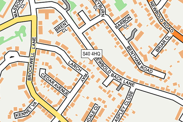 S40 4HQ map - OS OpenMap – Local (Ordnance Survey) S40 4HQ map - OS OpenMap – Local (Ordnance Survey)