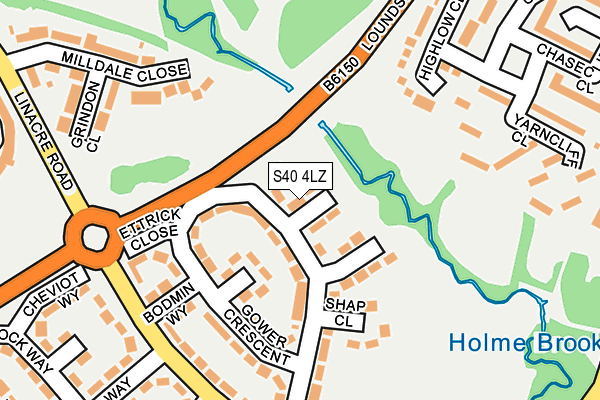 S40 4LZ map - OS OpenMap – Local (Ordnance Survey) S40 4LZ map - OS OpenMap – Local (Ordnance Survey)