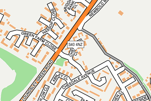 S40 4NZ map - OS OpenMap – Local (Ordnance Survey) S40 4NZ map - OS OpenMap – Local (Ordnance Survey)