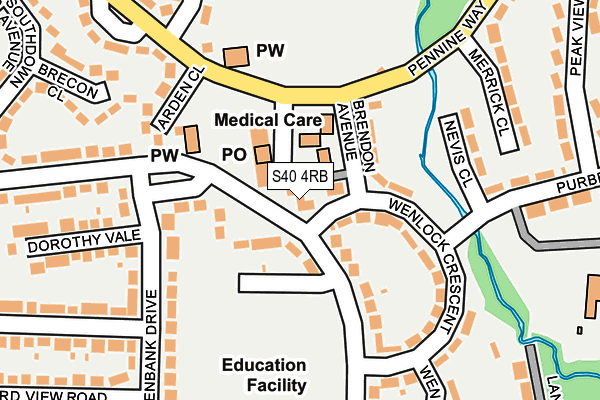 S40 4RB map - OS OpenMap – Local (Ordnance Survey) S40 4RB map - OS OpenMap – Local (Ordnance Survey)