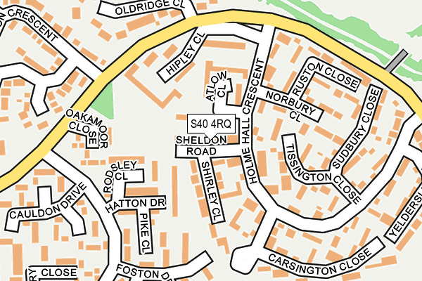 S40 4RQ map - OS OpenMap – Local (Ordnance Survey) S40 4RQ map - OS OpenMap – Local (Ordnance Survey)