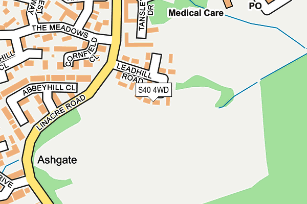 S40 4WD map - OS OpenMap – Local (Ordnance Survey) S40 4WD map - OS OpenMap – Local (Ordnance Survey)