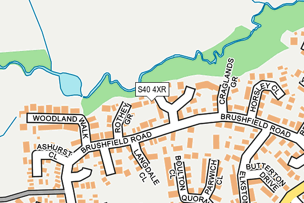 S40 4XR map - OS OpenMap – Local (Ordnance Survey) S40 4XR map - OS OpenMap – Local (Ordnance Survey)
