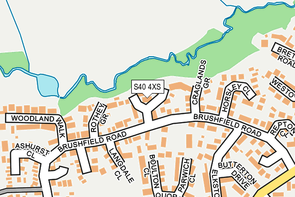 S40 4XS map - OS OpenMap – Local (Ordnance Survey) S40 4XS map - OS OpenMap – Local (Ordnance Survey)