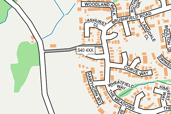 S40 4XX map - OS OpenMap – Local (Ordnance Survey) S40 4XX map - OS OpenMap – Local (Ordnance Survey)