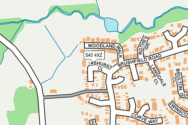 S40 4XZ map - OS OpenMap – Local (Ordnance Survey) S40 4XZ map - OS OpenMap – Local (Ordnance Survey)