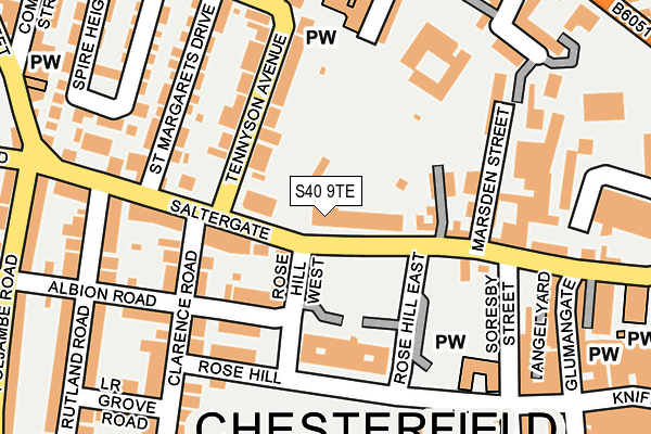 S40 9TE map - OS OpenMap – Local (Ordnance Survey) S40 9TE map - OS OpenMap – Local (Ordnance Survey)